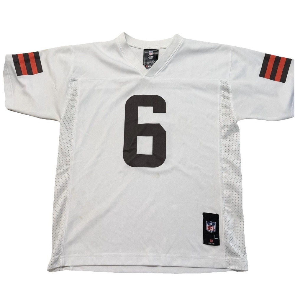 Baker Mayfield Cleveland Browns #6 NFL Jersey Youth L White Team Apparel